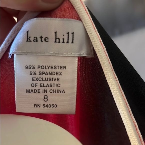 Kate Hill Elegant Color Block Dress - Picture 2 of 6